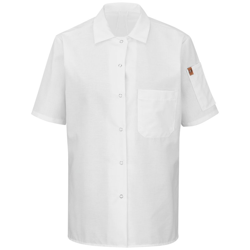 Women's Short Sleeve Cook Shirt with OilBlok + MIMIX&reg; image number 1