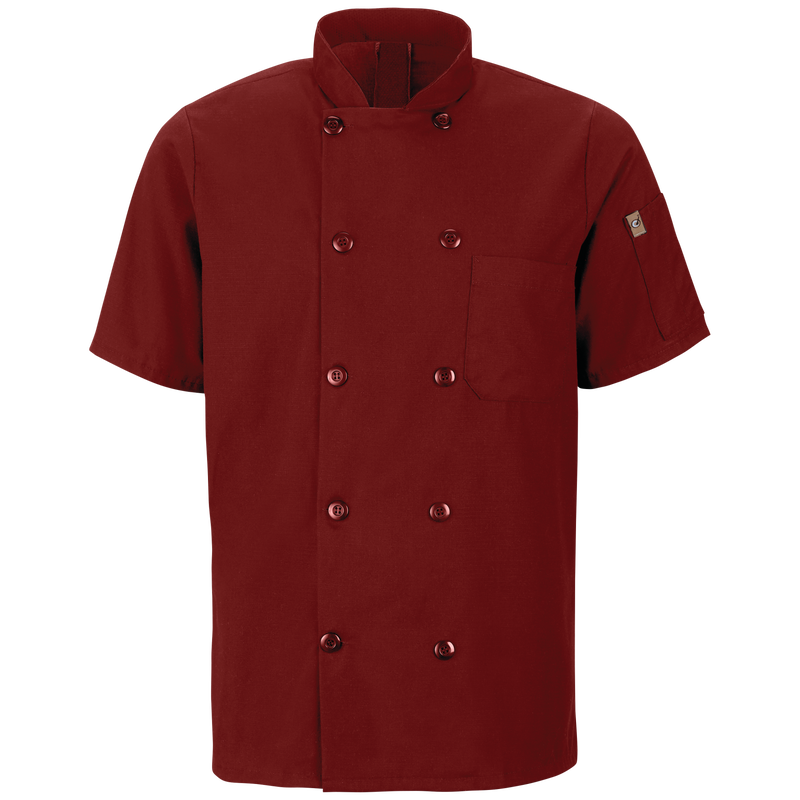Men's Short Sleeve Chef Coat with OilBlok + MIMIX&reg; image number 1