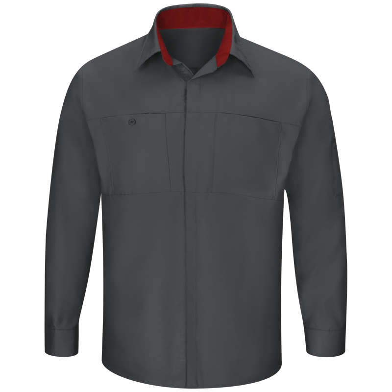 Men's Long Sleeve Performance Plus Shop Shirt with OilBlok Technology image number 1