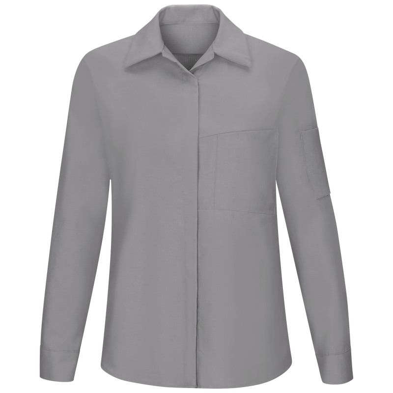 Women's Long Sleeve Performance Plus Shop Shirt with OilBlok Technology image number 1