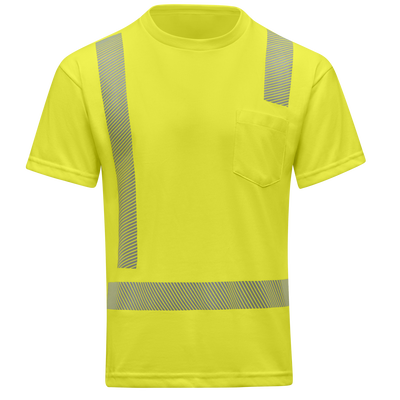 Hi-Visibility Breathable Short Sleeve Pocket T-Shirt - Type R Class 2