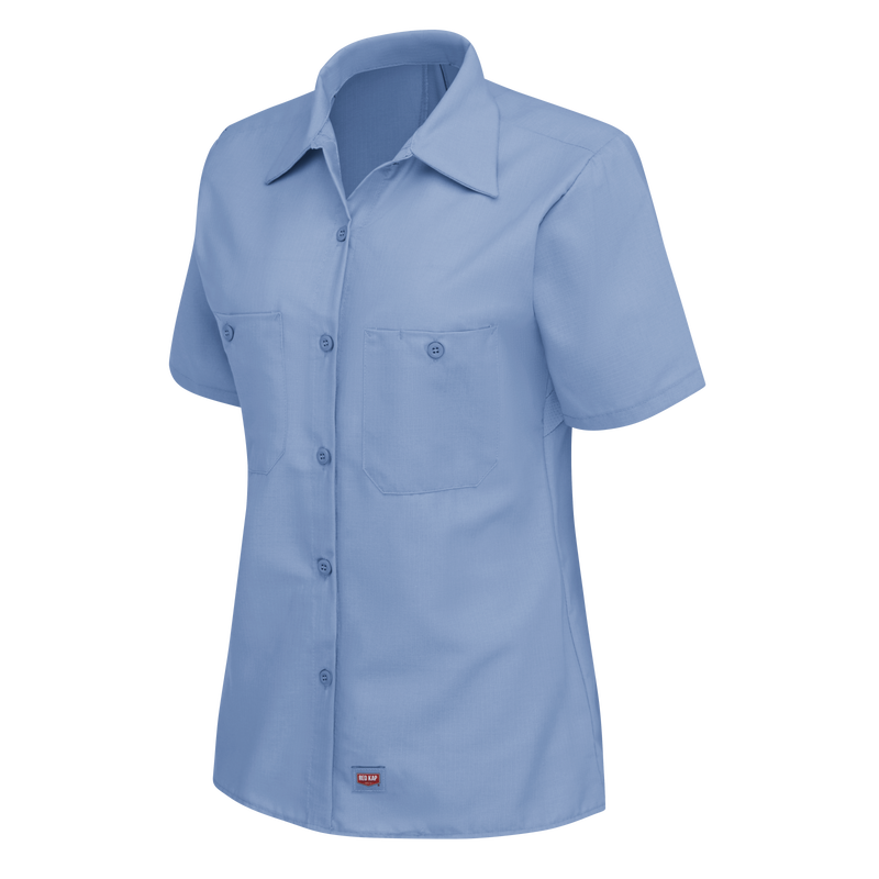 Women's Short Sleeve Work Shirt with MIMIX&reg; image number 3