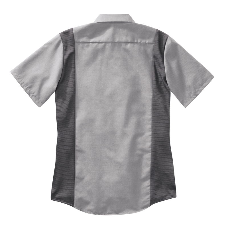Women's Short Sleeve Performance Plus Shop Shirt with OilBlok Technology image number 7