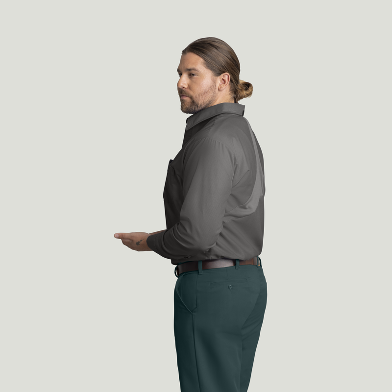 Men's Long Sleeve Work Shirt with MIMIX&reg; image number 3