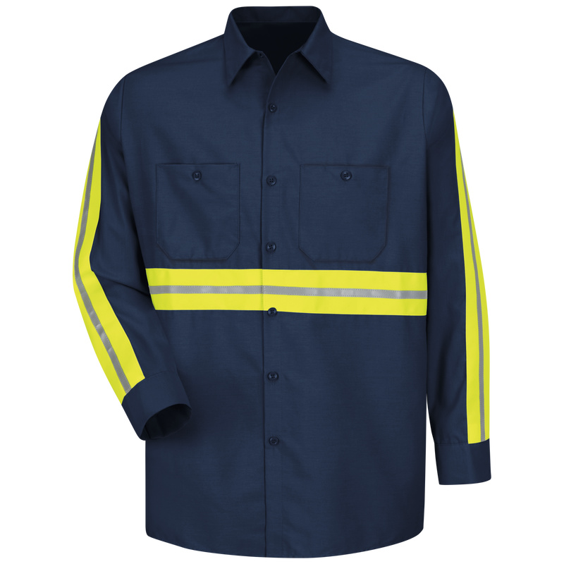 Long Sleeve Enhanced Visibility Industrial&nbsp;Work Shirt image number 1