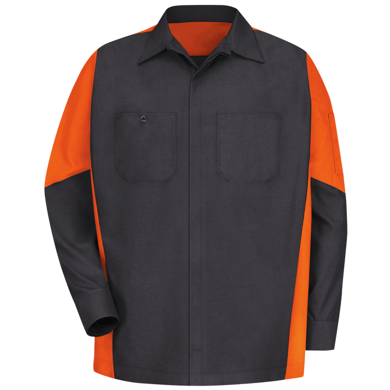 Men's Long Sleeve Two-Tone Crew Shirt image number 1
