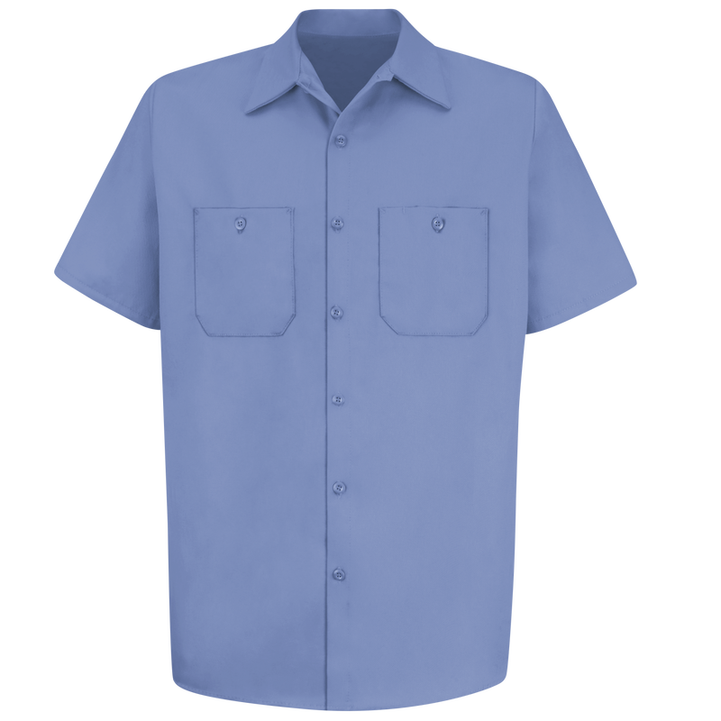 Men's Short Sleeve Wrinkle-Resistant Cotton Work&nbsp;Shirt image number 1