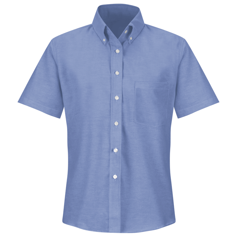 Women's Short Sleeve Executive Oxford Dress Shirt image number 1