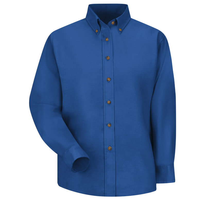 Women's Long Sleeve Poplin Dress Shirt image number 1