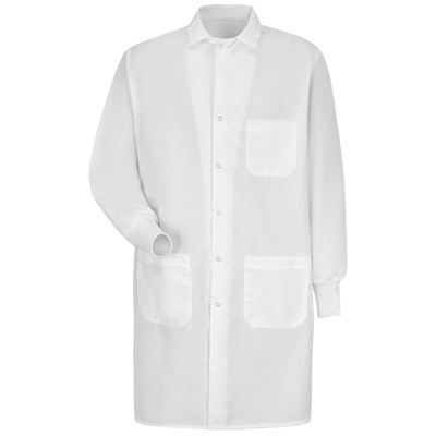 Unisex Specialized Cuffed Lab Coat with Interior Pocket
