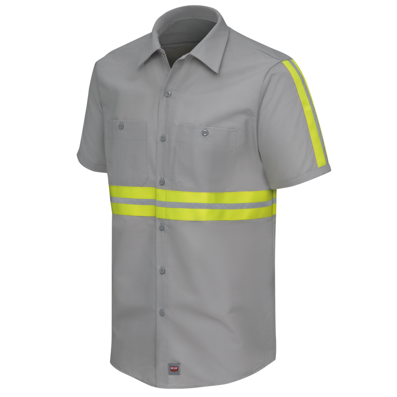 Short Sleeve Enhanced Visibility Industrial&nbsp;Work Shirt image number 4