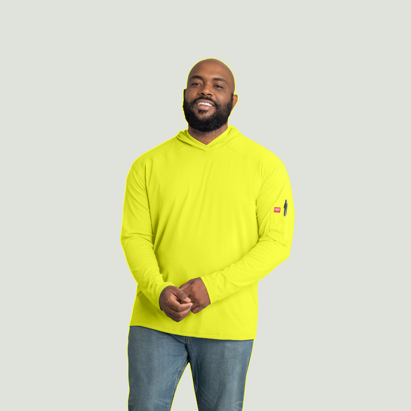 Men's Visibility Sun Protection Pullover Hoodie image number 5
