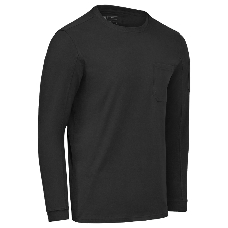 Men's Heavyweight Long Sleeve Cotton Pocket T-Shirt image number 11