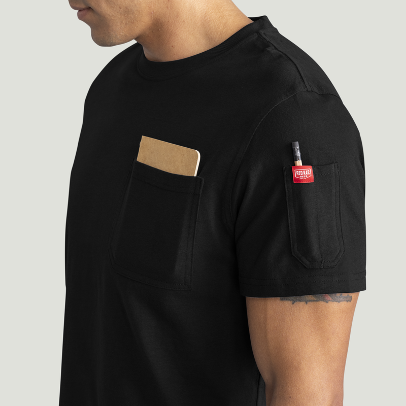 Men's Heavyweight Cotton Short Sleeve Pocket T-Shirt image number 15