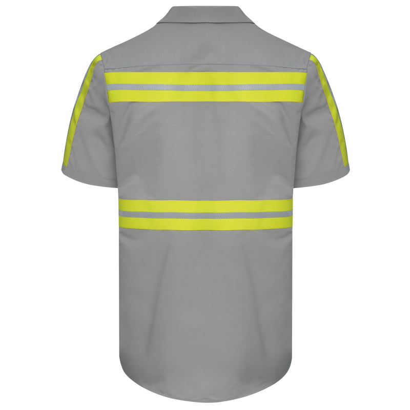 Short Sleeve Enhanced Visibility Industrial&nbsp;Work Shirt image number 2