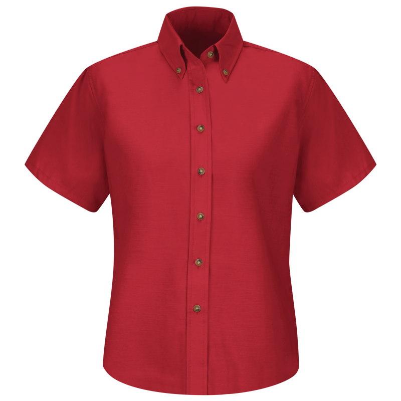 Women's Short Sleeve Poplin Dress Shirt image number 1