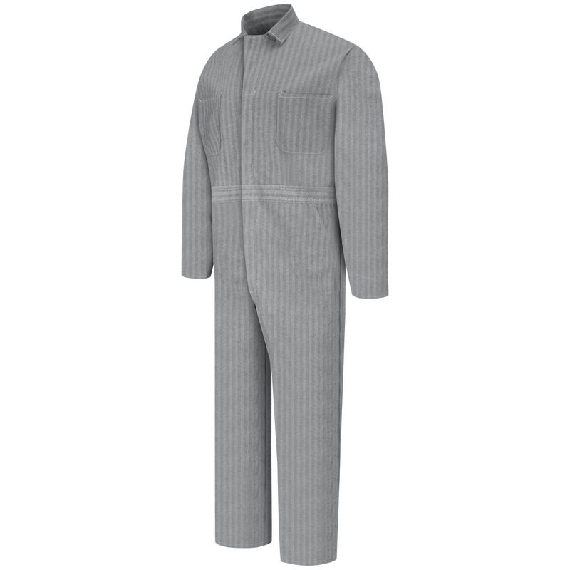 Snap-Front Cotton Herringbone Coverall image number 1