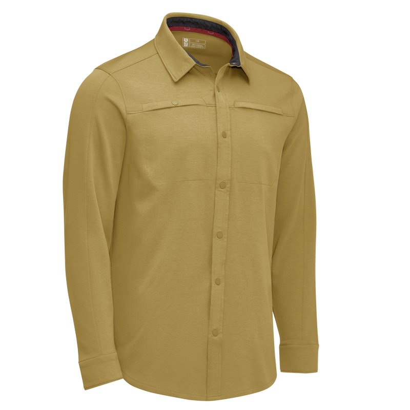 Men's Snap Front Jersey Long Sleeve Work Shirt image number 11