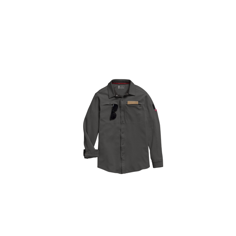 Men's Snap Front Jersey Long Sleeve Work Shirt image number 18