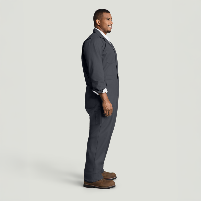 Twill Action Back Coverall with Chest Pockets image number 6