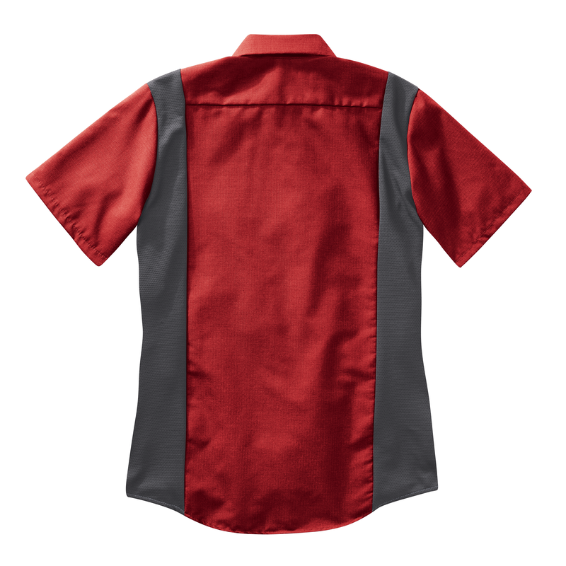 Women's Short Sleeve Performance Plus Shop Shirt with OilBlok Technology image number 7
