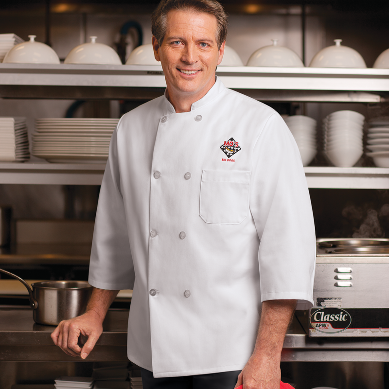 &frac34; Sleeve Chef Coat image number 3
