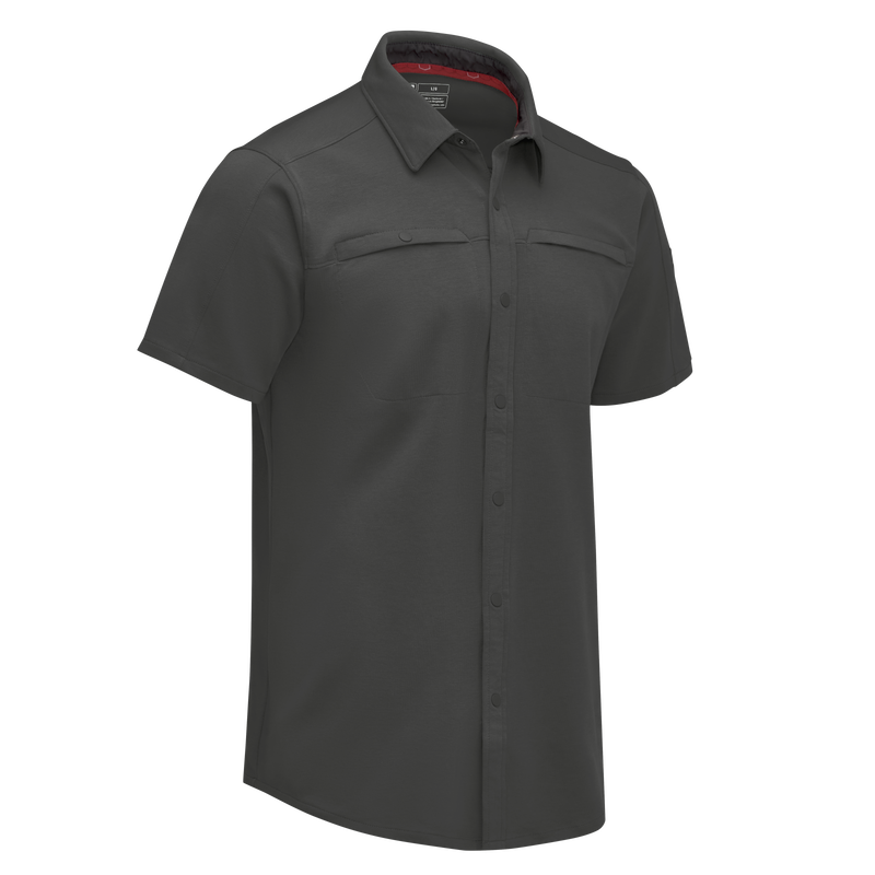 Men's Snap Front Jersey Short Sleeve Work Shirt image number 11