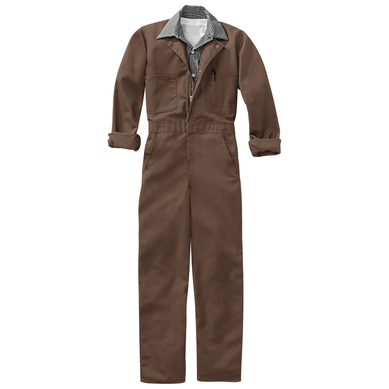 Twill Action Back Coverall with Chest Pockets image number 8