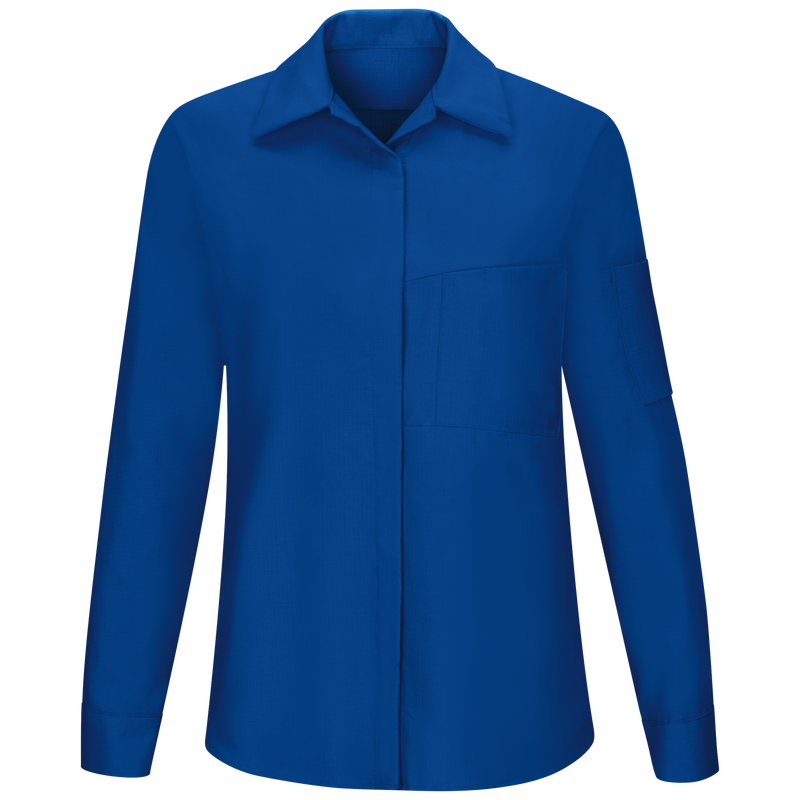 Women's Long Sleeve Performance Plus Shop Shirt with OilBlok Technology image number 1