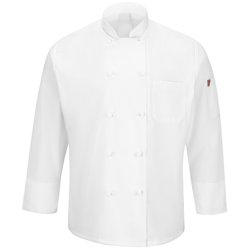 Men's Ten Knot Button Chef Coat with OilBlok + MIMIX&reg; image number 2