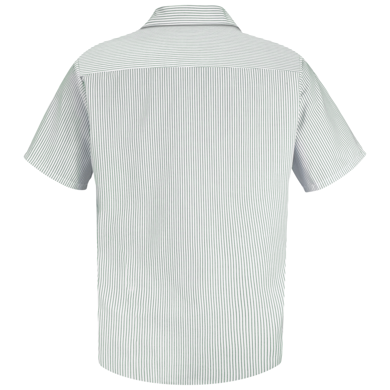 Men's Short Sleeve Striped Work Shirt image number 2