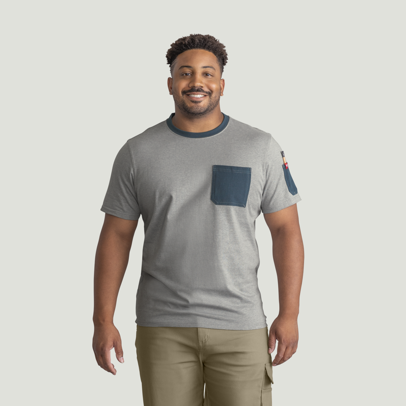 Men's Heavyweight Cotton Short Sleeve Pocket T-Shirt image number 5