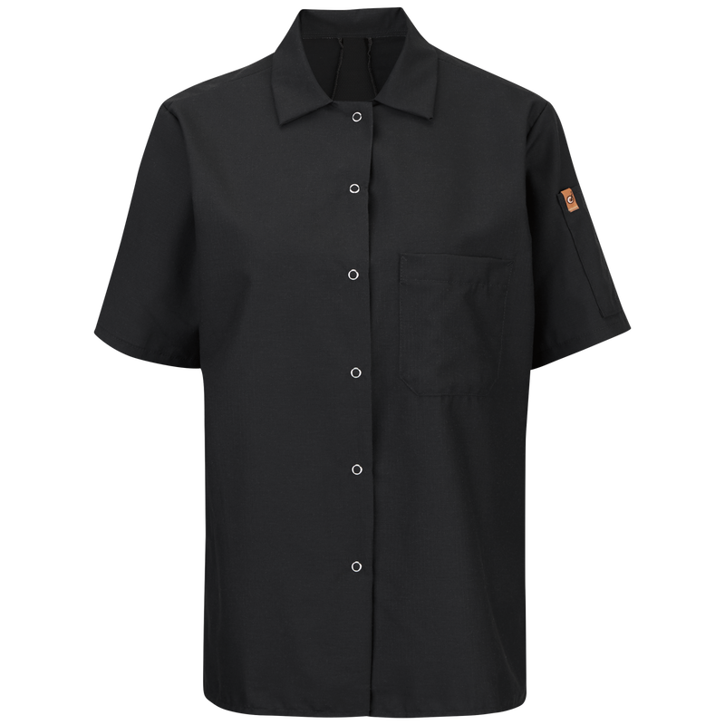 Women's Short Sleeve Cook Shirt with OilBlok + MIMIX&reg; image number 1