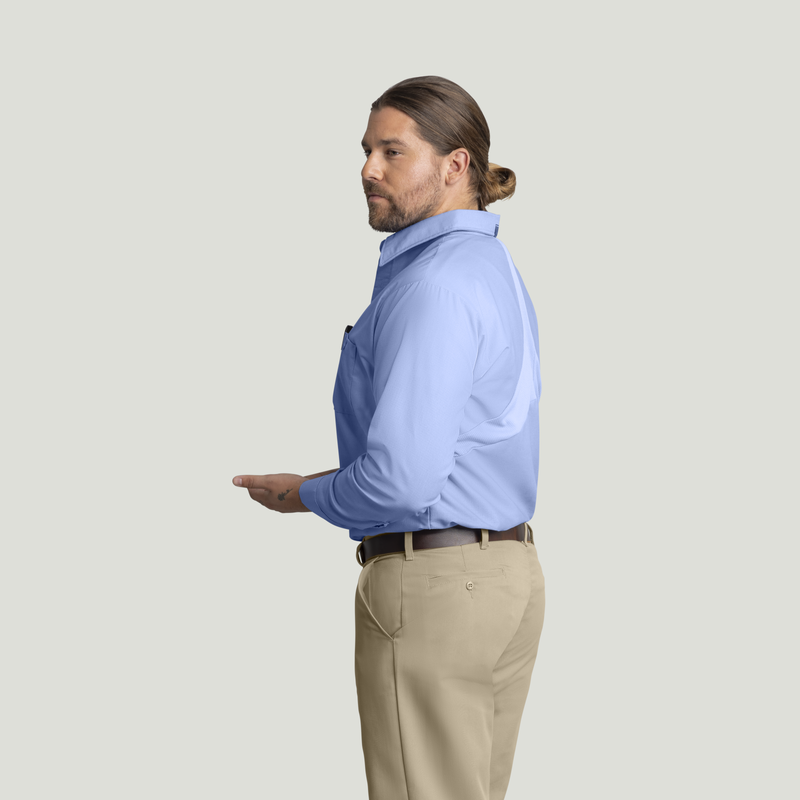 Men's Long Sleeve Work Shirt with MIMIX&reg; image number 3