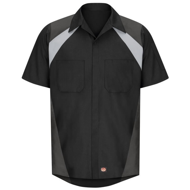Men's Short Sleeve Tri-Color Shop Shirt image number 5