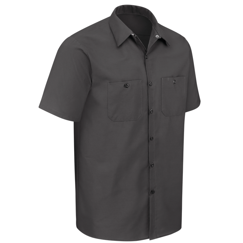 Men's Short Sleeve Industrial Work Shirt image number 7