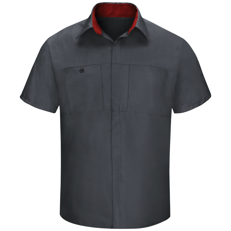 Men's Short Sleeve Performance Plus Shop Shirt With Oilblok Technology image number 1