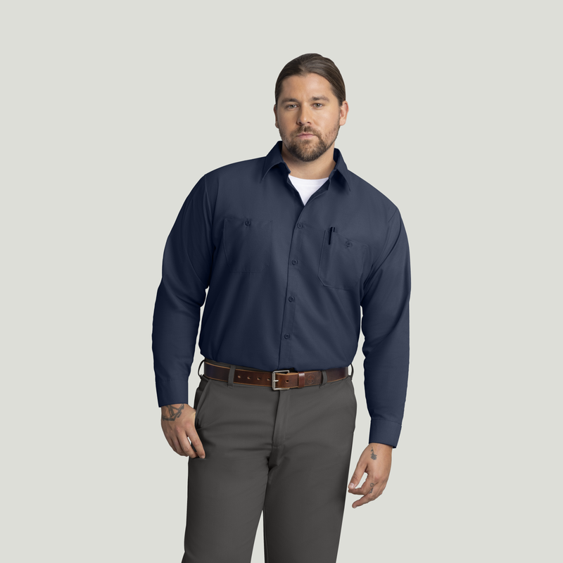 Men's Long Sleeve Work Shirt with MIMIX&reg; image number 1