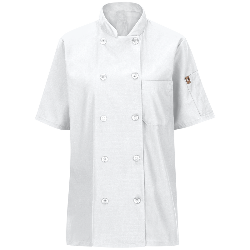 Women's Short Sleeve Chef Coat with OilBlok + MIMIX&reg; image number 1