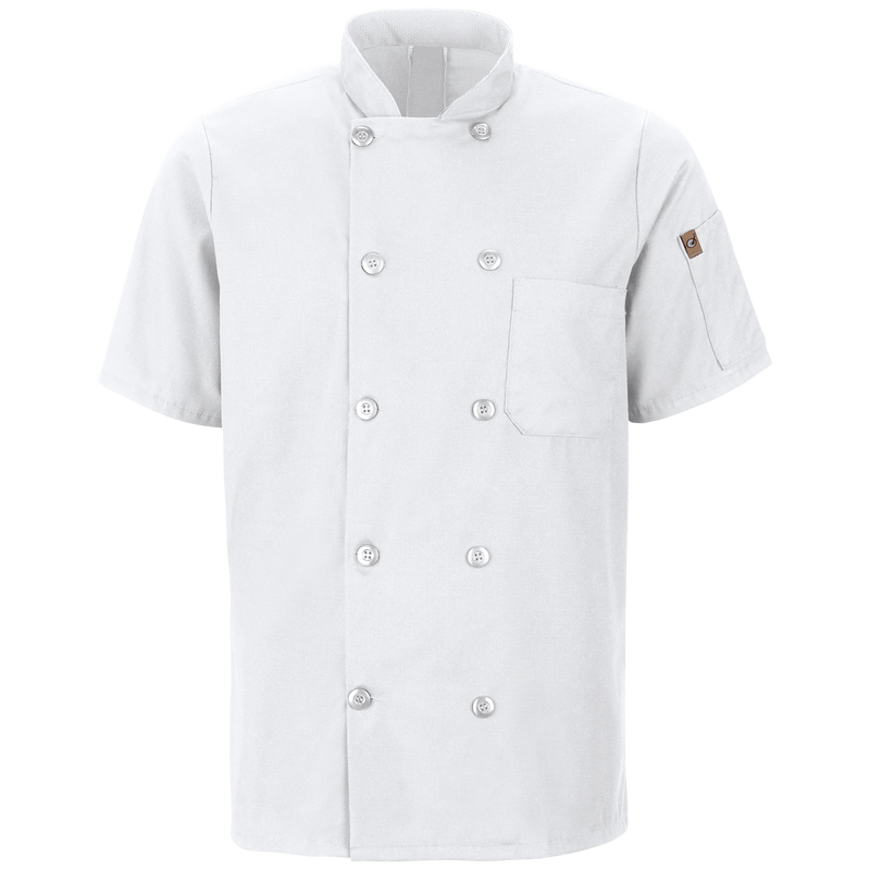 Men's Short Sleeve Chef Coat with OilBlok + MIMIX&reg; image number 1