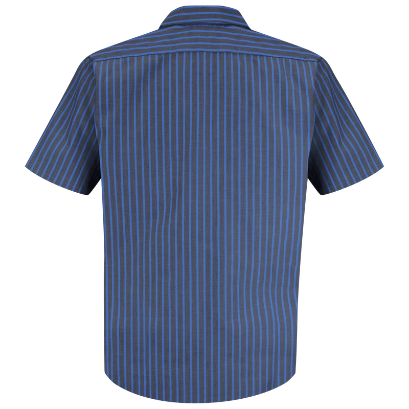 Men's Short Sleeve Industrial Stripe Work Shirt image number 2