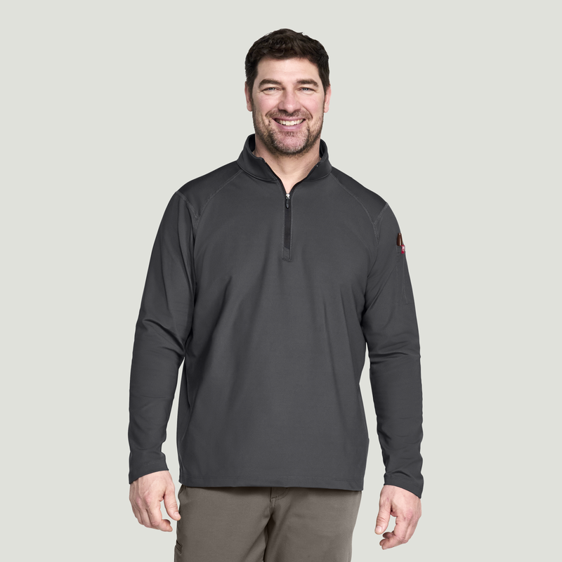 Men's Performance Quarter Zip Cadet Collar Pullover image number 1