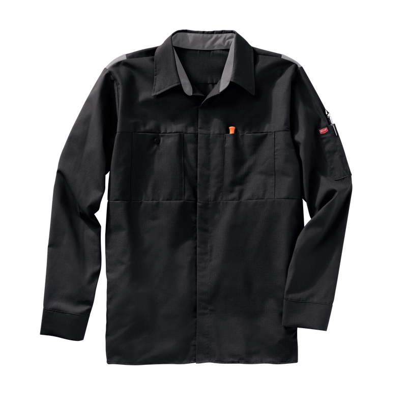 Men's Long Sleeve Performance Plus Shop Shirt with OilBlok Technology image number 5