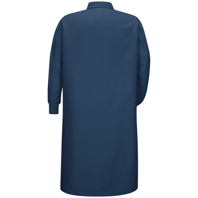 Gripper-Front Spun Polyester Pocketless Butcher Coat&nbsp;with Knit Cuffs image number 2