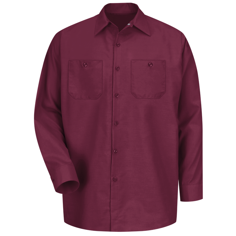 Men's Long Sleeve Industrial Work Shirt image number 1