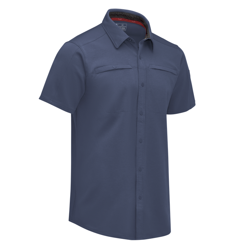 Men's Snap Front Jersey Short Sleeve Work Shirt image number 11