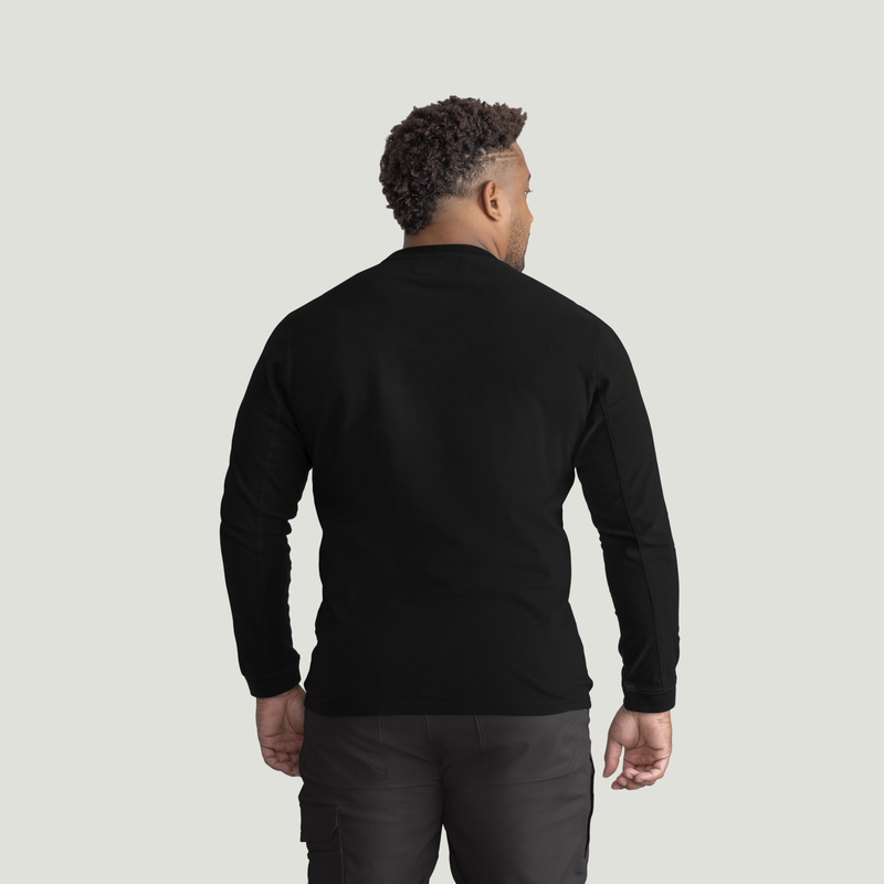 Men's Heavyweight Long Sleeve Cotton Pocket T-Shirt image number 6