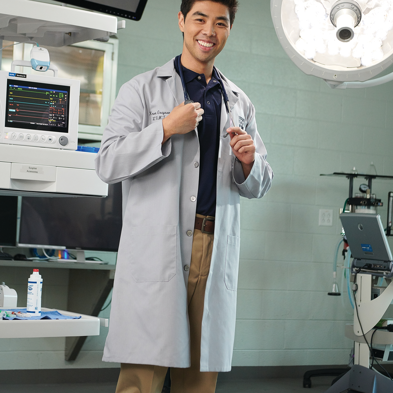 Men's Red Kap&reg; Lab Coat with Exterior Pocket image number 4