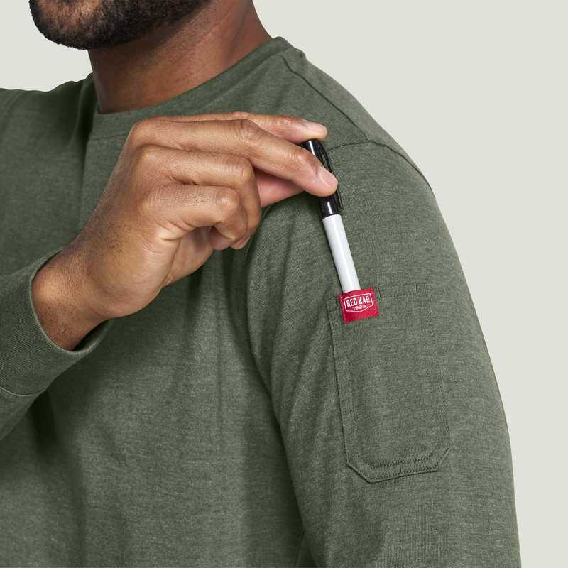 Men's Wicking Long Sleeve T-Shirt image number 9