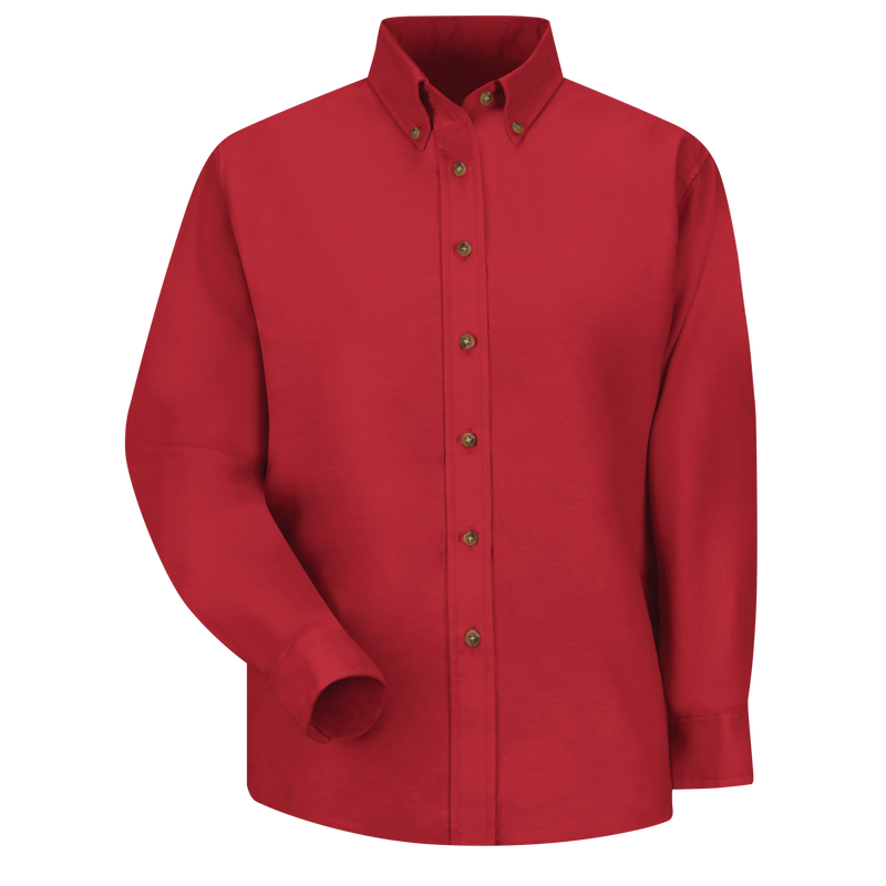 Women's Long Sleeve Poplin Dress Shirt image number 1